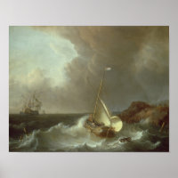 Galleon in Stormy Seas