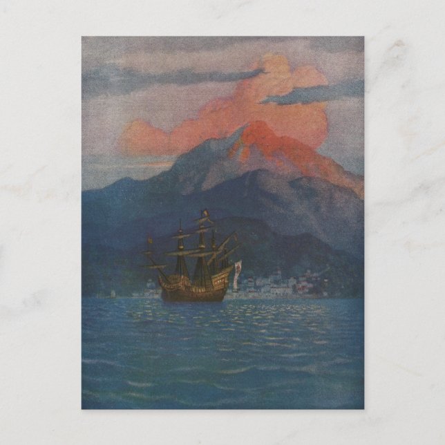 Galleon on the Spanish Main Postcard (Front)