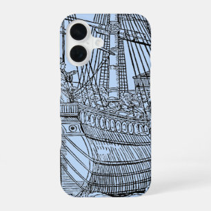 Galleon Sailing Ship iPhone 16 Case