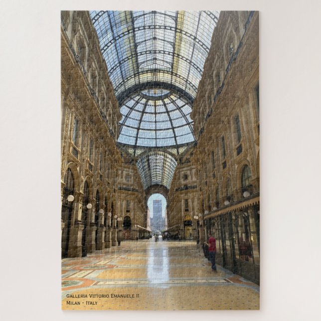 Galleria, arcade  - Milan, Italy Jigsaw Puzzle (Vertical)