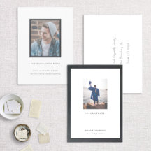 Gallery Frame Photo Graduation Announcement Card