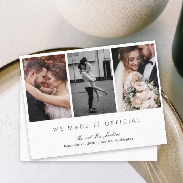 Gallery Multi Photo Official Elopement Postcard (Creator Uploaded)