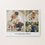 Gallery of 3 Personalised Photo Jigsaw Puzzle<br><div class="desc">Gallery of 3 Personalised Photo design. Use your favourite photos to make a beautiful keepsake for yourself or a special gift for a friend or family member.</div>