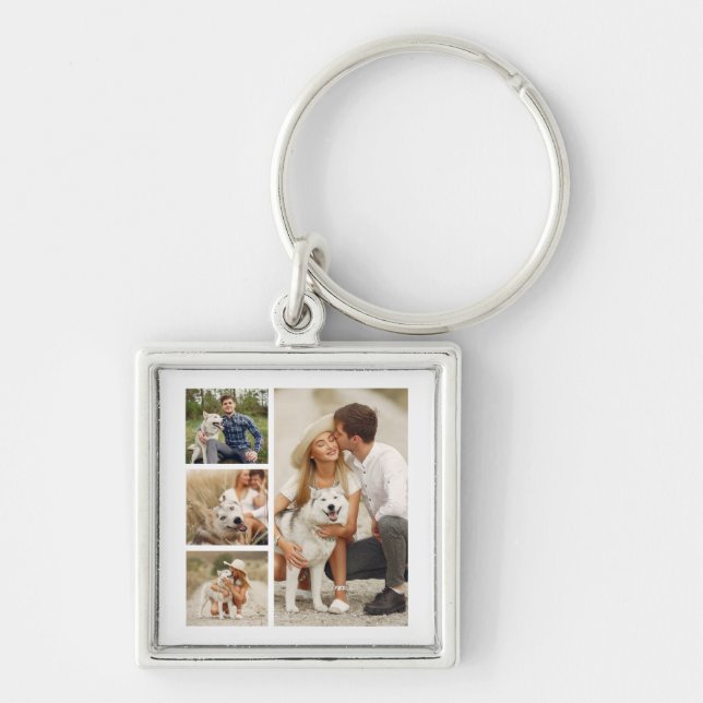 Gallery of 4 Custom Photo Key Ring (Front)