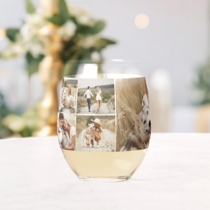 Gallery of 8 Photos Personalised Stemless Wine Glass