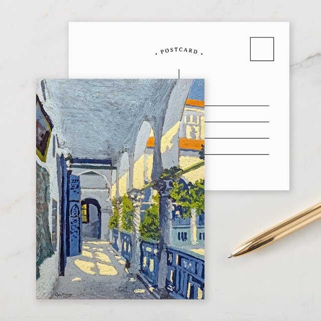 Gallery of a Moroccan Riad | Georges Gaudion Postcard (Creator Uploaded)