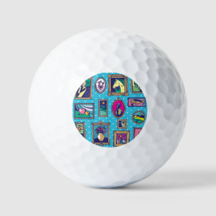 Gallery Wall: Diverse Picture Collection Golf Balls