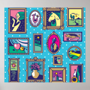 Gallery Wall: Diverse Picture Collection Poster