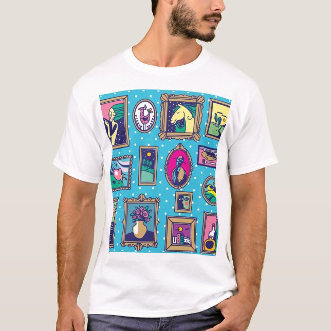 Gallery Wall: Diverse Picture Collection T-Shirt (Front)