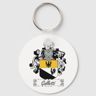 Galletti Family Crest Key Ring