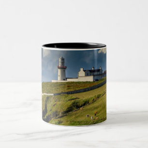 Galley Head Lighthouse, Co. Cork Ireland Two-Tone Coffee Mug