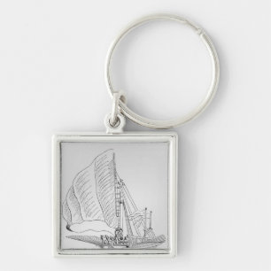Galley of the 16th century key ring