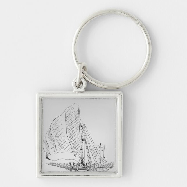 Galley of the 16th century key ring (Front)