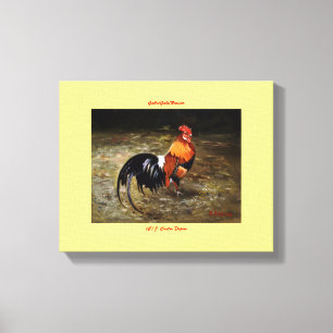 Gallic rooster//Rooster Canvas Print