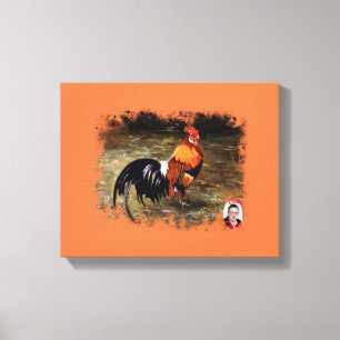 Gallic rooster//Rooster Canvas Print
