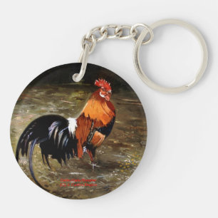 Gallic rooster//Rooster Key Ring