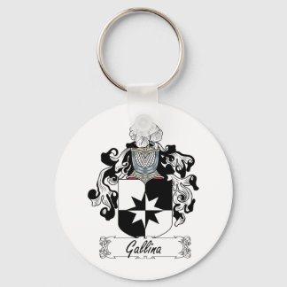 Gallina Family Crest Key Ring