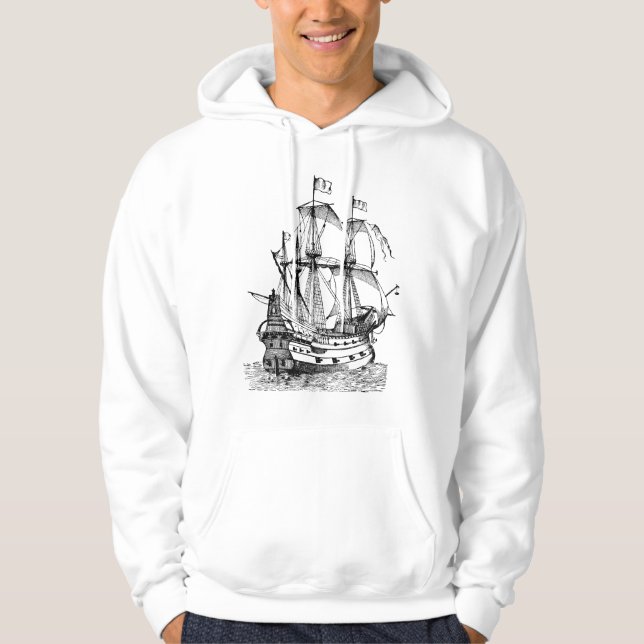 Gallion - Black Hoodie (Front)
