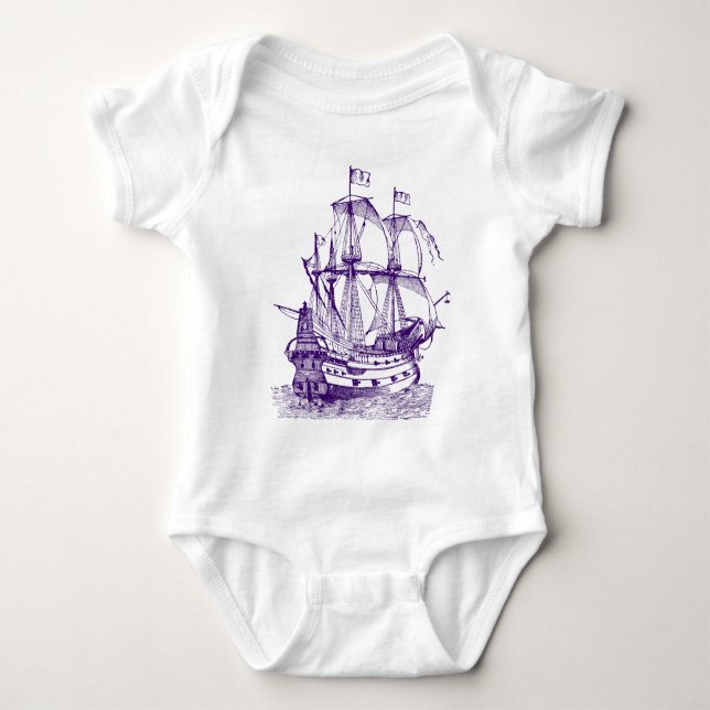 Gallion - Deep Purple Baby Bodysuit (Front)