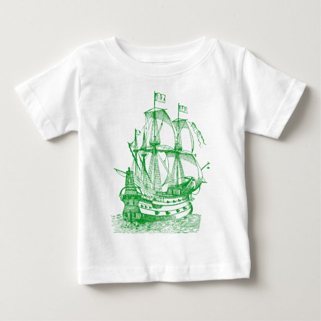 Gallion - Grass Green Baby T-Shirt (Front)