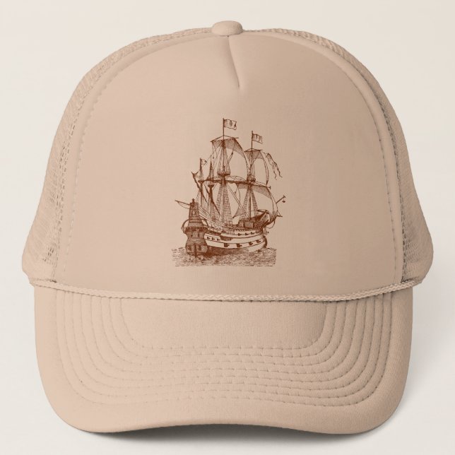 Gallion - Walnut Trucker Hat (Front)