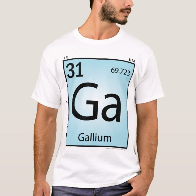 Gallium (Ga) Element T-Shirt - Front Only (Front)