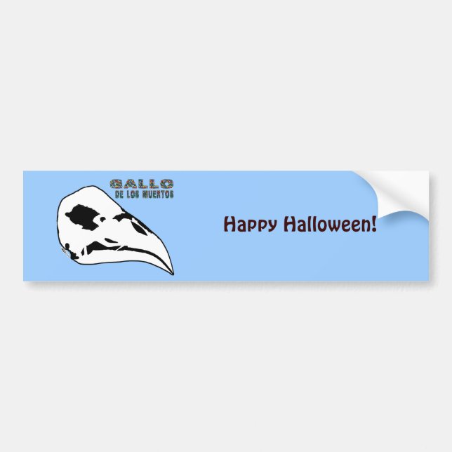 Gallo De Los Muertos Bumper Sticker (Front)