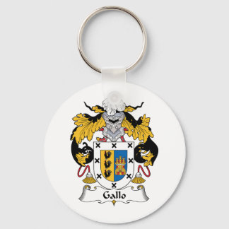 Gallo Family Crest Key Ring