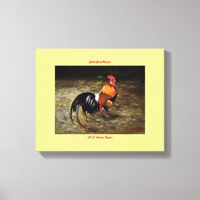 Gallo/Galo/Rooster Canvas Print (Front)