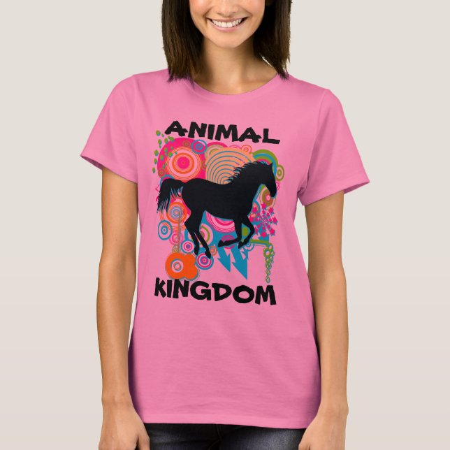 Galloping Animal Kingdom horse silhouette WINNING T-Shirt (Front)