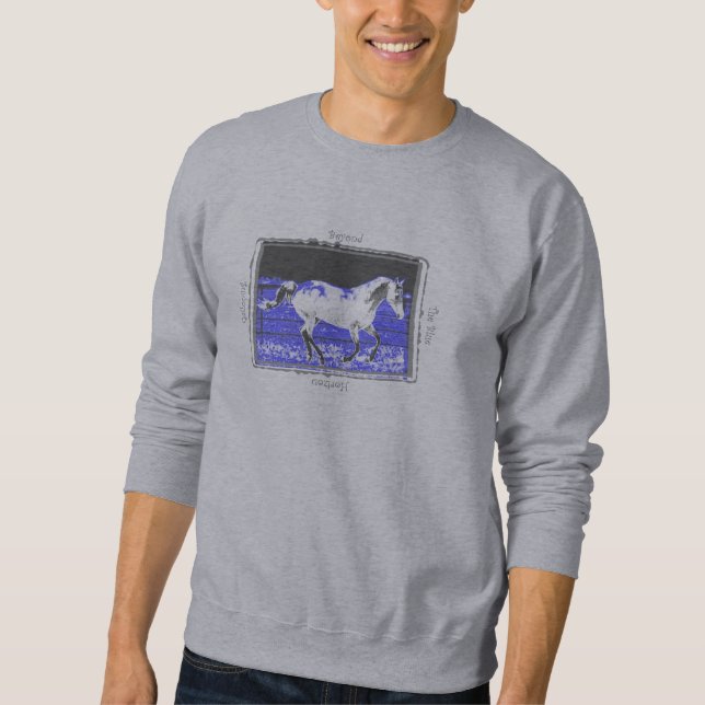 Galloping Beyond the Blue Horizon Sweatshirt (Front)
