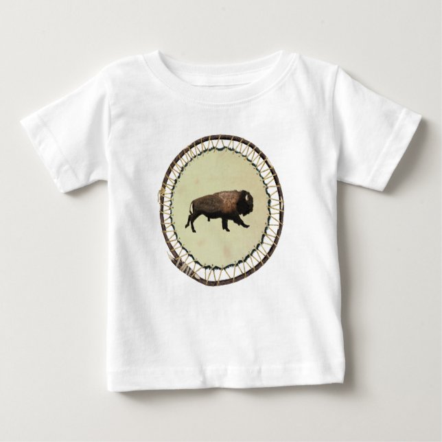 Galloping Bison Baby T-Shirt (Front)