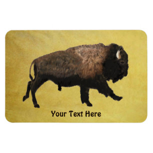 Galloping Bison Magnet
