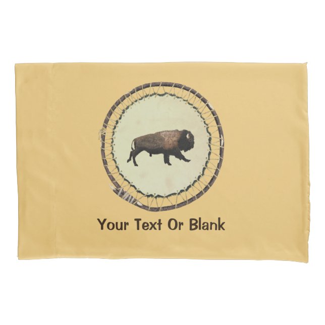 Galloping Bison Pillowcase (Front)