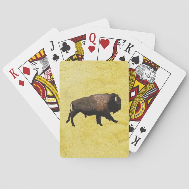 Galloping Bison Playing Cards (Back)