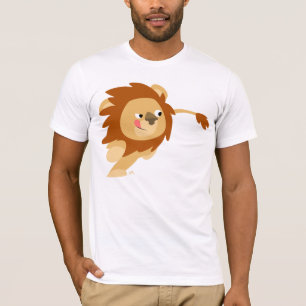 Galloping Cartoon Lion T-shirt