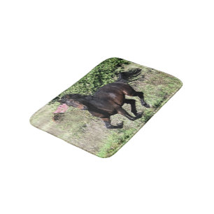 Galloping Chestnut Horse Bath Mat
