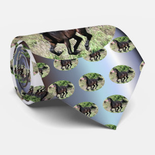 Galloping Chestnut Horse Tie