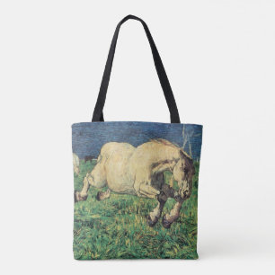Galloping Horse by Giovanni Segantini, Vintage Art Tote Bag