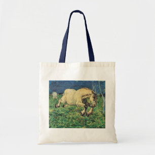 Galloping Horse by Giovanni Segantini, Vintage Art Tote Bag