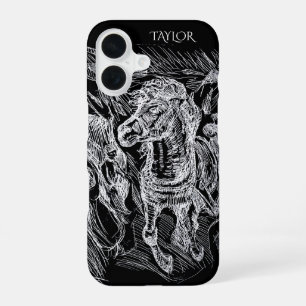 Galloping Horse – Edvard Munch Personalised iPhone 16 Case
