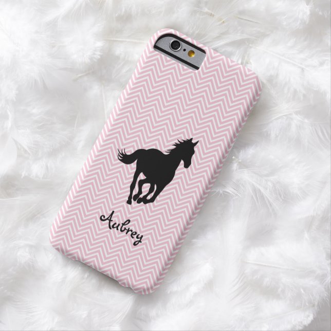 Galloping Horse on Zigzag Personalised Case-Mate iPhone Case (In Situ)