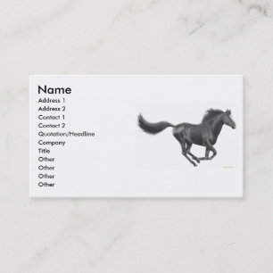 Galloping Horse Profile Card
