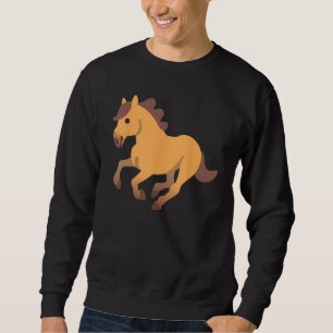 Galloping Horse Racehorse Costume Sweatshirt