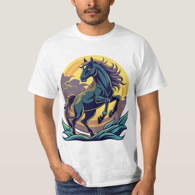  galloping horse T-Shirt (Front)