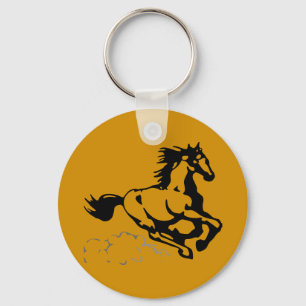 Galloping Horse Wild and Free Key Ring