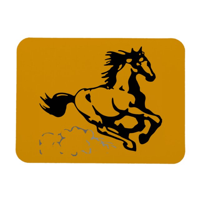 Galloping Horse Wild and Free Magnet (Horizontal)