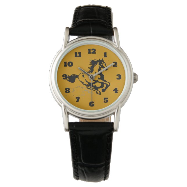 Galloping Horse Wild and Free Watch (Front)