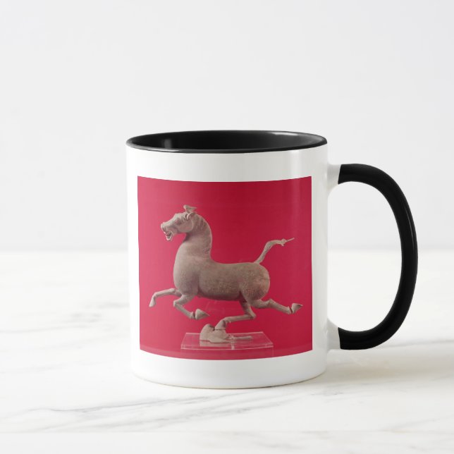 Galloping horse with one Hoof Resting on a Mug (Right)