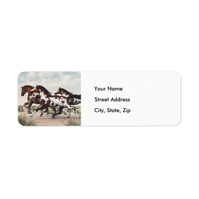 Galloping Horses - Address Labels (Front)